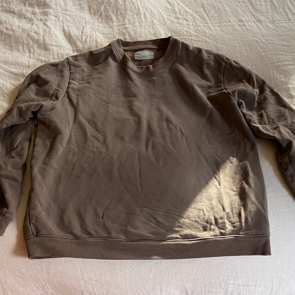 Everlane Men's Crewneck Sweater in Brown